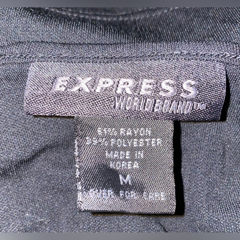 Express Black Sparkle Halter Top - Picture 8 of 8